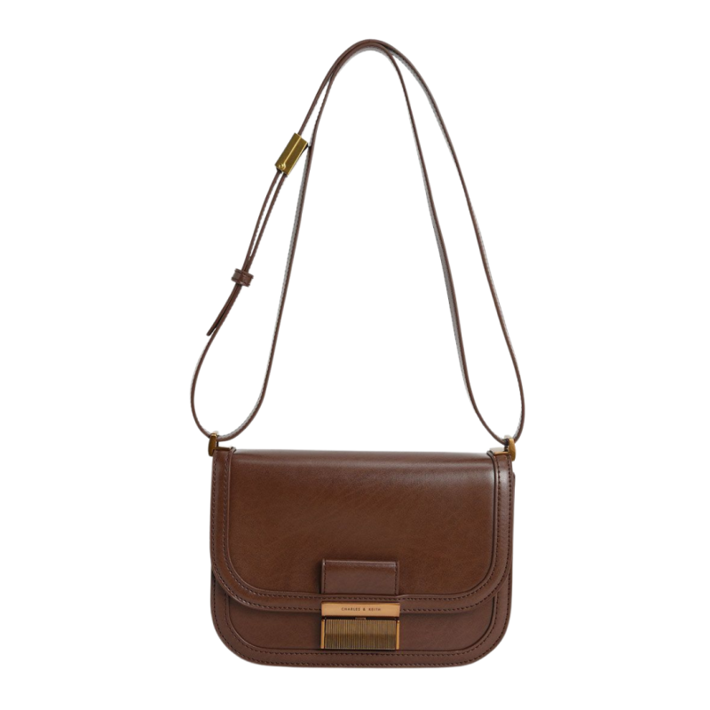 Brown Leather Shoulder Bag